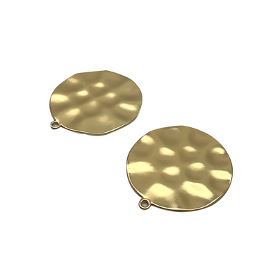Die cast alloy tags, clothing bags, round concave convex tags, metal plated tags