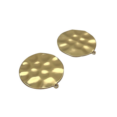 Die cast alloy tags, clothing bags, round concave convex tags, metal plated tags