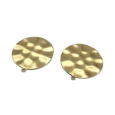 Die cast alloy tags, clothing bags, round concave convex tags, metal plated tags