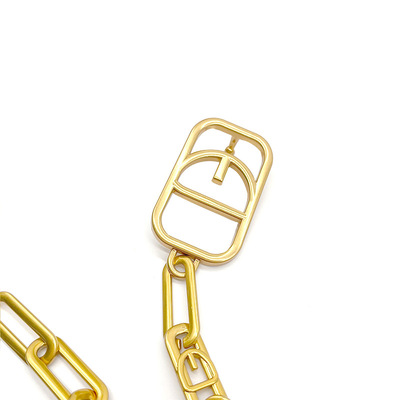 2 * 12 * 32.5 elliptical combination chain DIY fashion bag shoulder strap chain