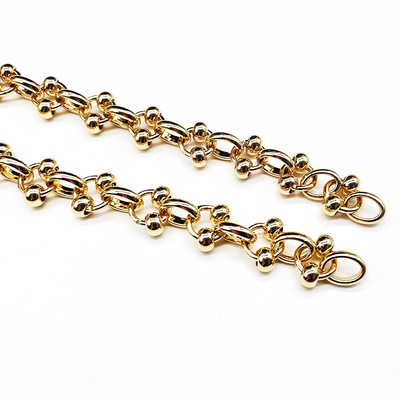 DIY bag shoulder strap chain fashion bag diagonal span long chain outer width 2mm