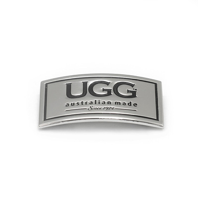 Die cast alloy perforated clothing label metal logo