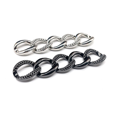 Ladies' handbag, diamond alloy button chain, side chain, DIY crossbody bag accessories, metal hanging chain customization