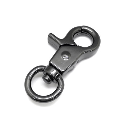 Customized men's waist strap, leather dog buckle, car key ring, gift bag, hanging buckle, rotating hook buckle, jewelry buckle wholesale