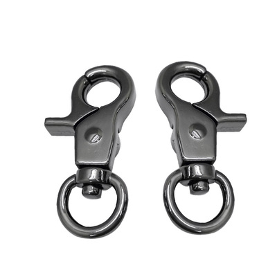 Customized men's waist strap, leather dog buckle, car key ring, gift bag, hanging buckle, rotating hook buckle, jewelry buckle wholesale