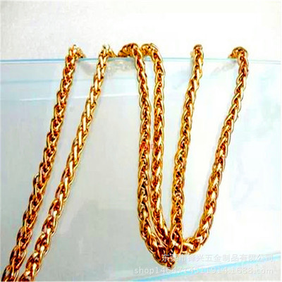 Fashion luggage hardware accessories handbag accessories gold-plated non rusting hardware chain bag trendy lantern chain