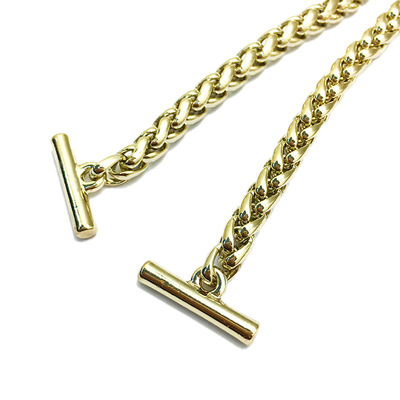 Lantern Chain Bag Chain Luggage Hardware Accessories Light Gold BSK Chain Metal Double Round Chain Bag Accessories Direct Supply