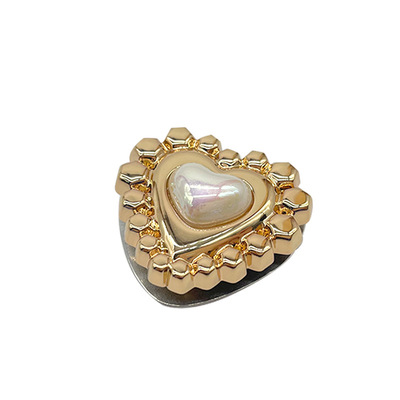 Luggage hardware accessories, bag lock buckle, hardware rotating lock buckle, women's bag clip, leather pearl decorative buckle
