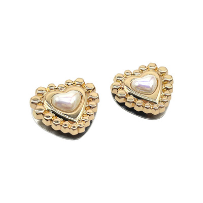 Luggage hardware accessories, bag lock buckle, hardware rotating lock buckle, women's bag clip, leather pearl decorative buckle
