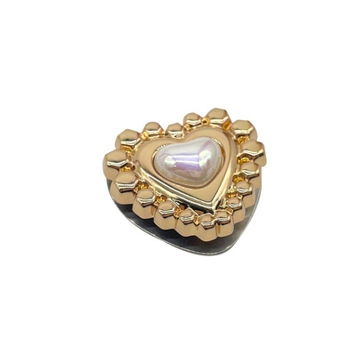 Luggage hardware accessories, bag lock buckle, hardware rotating lock buckle, women's bag clip, leather pearl decorative buckle