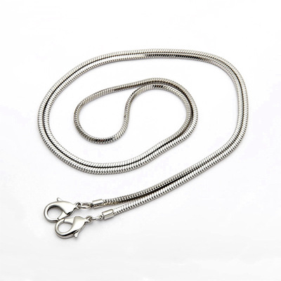 Coarse multi-color lobster buckle snake bone chain