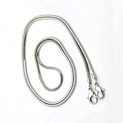 Coarse multi-color lobster buckle snake bone chain