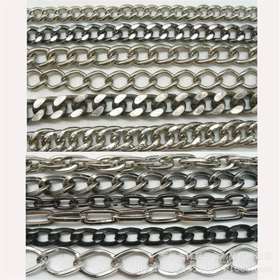 Metal Chain, Iron Grinding Chain, Light Gold Plated Luggage Chain