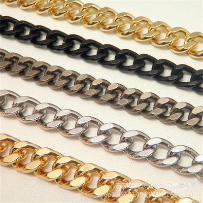 Metal Chain, Iron Grinding Chain, Light Gold Plated Luggage Chain