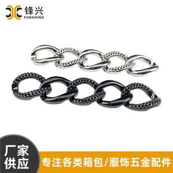 Ladies' handbag, diamond alloy button chain, side chain, DIY crossbody bag accessories, metal hanging chain customization