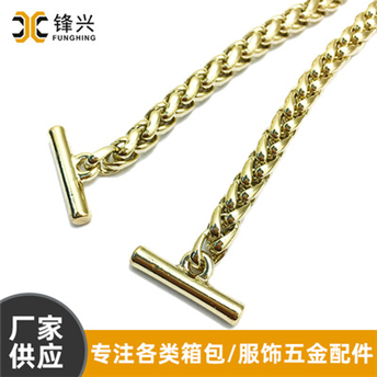 Lantern Chain Bag Chain Luggage Hardware Accessories Light Gold BSK Chain Metal Double Round Chain Bag Accessories Direct Supply