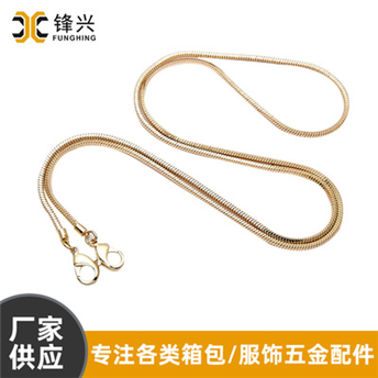 Coarse multi-color lobster buckle snake bone chain